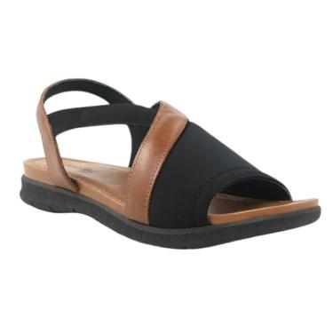 Imagem de Sandália Usaflex Plataforma Bicolor Feminino