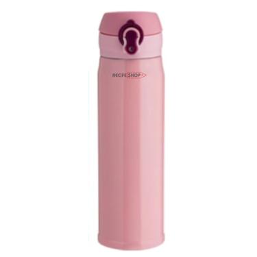 Imagem de Garrafa Térmica Inox 400ml Rosa Feminina – Elegância e Praticidade