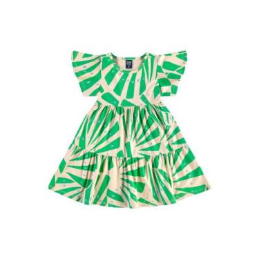 Imagem de Vestido em Cotton Infantil Bee Loop, Verde, 10