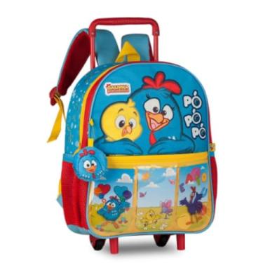 Imagem de Mochila de Rodinhas Infantil Chaveiro com som Alças acolchoadas e ajustáveis