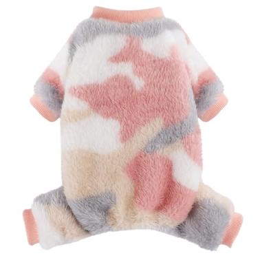 Imagem de Pijama de inverno para cães pequenos, meninas, meninos, pijamas de inverno, para clima frio, 4 pernas, suéter para chihuahua Yorkie, xícara de chá, macacão, roupas fofas para animais de estimação