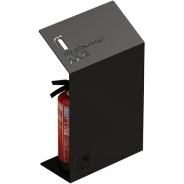 Imagem de Armário De Extintor De Incêndio Em Pé No Chão, Estojo Decorativo Para Extintor De Incêndio Para Lojas, Caixa De Extintor De Incêndio Comporta 2 * 4, Black Painted