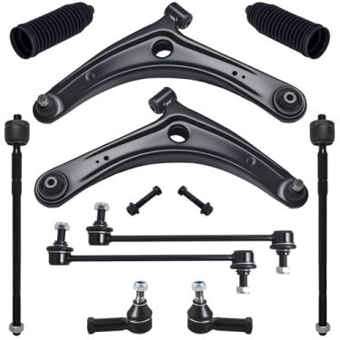 Imagem de TUCAREST Kit De Suspensão Com 10 Peças Para Mitsubishi Lancer 08-17, Outlander 07-20, 2 Braços Controle Inferiores Dianteiros Junta Esférica + 4 Barras Direção Externas Internas Estabilizadoras Coif