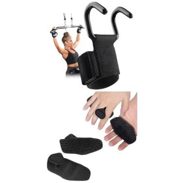Imagem de Kit Luva Gancho Musculação Proteção Contra Calos - shopamericasiaSAMUE