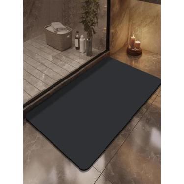 Imagem de Tapete De Entrada Para Banheiro Em Diatomita Absorvente E Antiderrapan