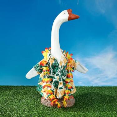 Imagem de Roupa de ganso para alpendre, saia havaiana de verão, roupas de fantasia de ganso para decoração de pátio ao ar livre