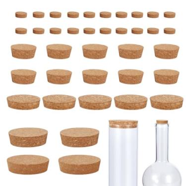Imagem de NBEADS 39 peças, 5 tamanhos, rolhas de garrafa de cortiça, garrafas de vidro, rolhas de tampas, tampas de pote de conserva para cozinha, casamento, vinho e cerveja, artesanato