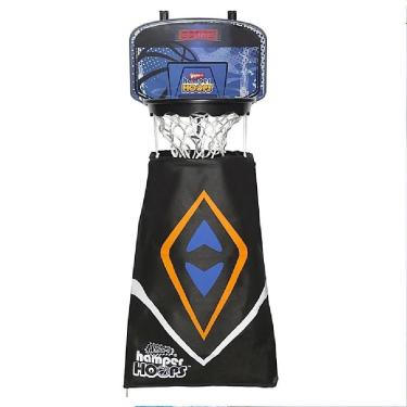 Imagem de Cesto Roupa Suja De Porta Infantil Suspenso Tabela De Basquete Aro Arara 2 Em 1 Organizador Lavanderia Hamper Hoops