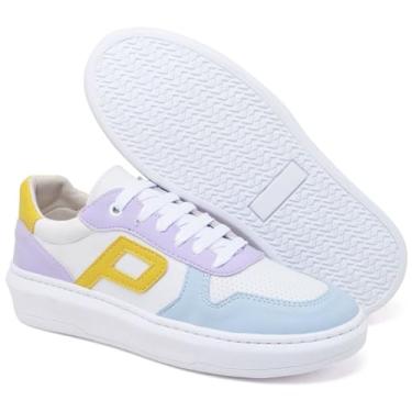 Imagem de Tênis Feminino Casual Style Multi Colors Tendencia 2023/2024, Ref.: TENIS600, Polo Blu ORIGINAL (Azul Céu, BR, Adulto, Numérico, 37)