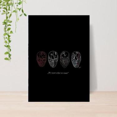 Imagem de Quadro Devils Night Dark Romance A4  Placa MDF 09 - Lomi Art