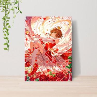 Imagem de Quadro Sakura CardCaptor Anime A4  Placa MDF 02 - Lomi Art