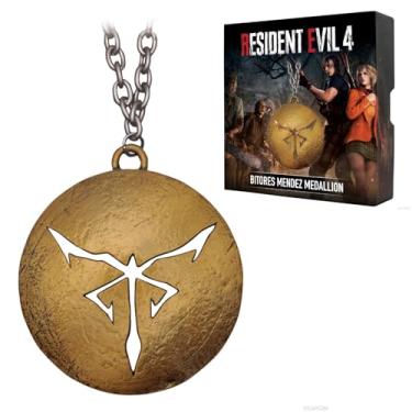 Imagem de FaNaTtik Medalhão de metal colecionável Resident Evil 4 Bitores Mendez com corrente