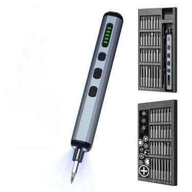 Imagem de Parafusadeira elétrica de precisão recarregável 68 em 1 com ponteiras imantadas (Profissão kit 68 em 1)