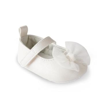 Imagem de Carter's Sapatilhas Mary Jane para bebês e bebês para meninas, Laço de baunilha, 0-3 Months Infant