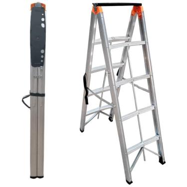 Imagem de Escada Dobrável Palito Alumínio 4 Degraus N24035517 Conthey