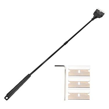 Imagem de aqxreight Limpador de Vidro de Aquário Com ângulo Reto e Lâminas Substituíveis para Facilitar a Remoção de Algas (Raspador estendido)