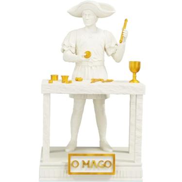 Imagem de Estátua O mago - Arcano Maior de Tarot (Cor Mármore Dourado)