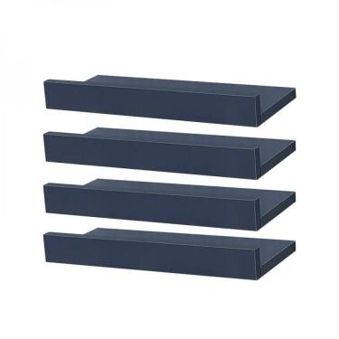 Imagem de Kit 4 Prateleiras Porta Quadros 60 X 10cm Azul Suporte