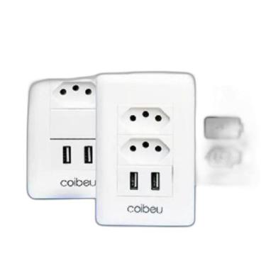 Imagem de Tomada De Parede Usb Duo Bivolt Carregador