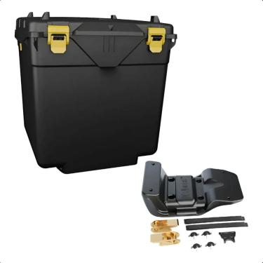 Imagem de Caixa Baú Bauleto 110 Litros Com Suporte Universal Motoboy Icbras