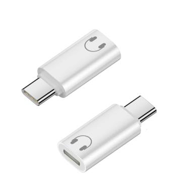 Imagem de UCCUNEVVA Adaptador de áudio USB C para Lightning (pacote com 2), USB C macho para fone de ouvido Lightning fêmea, conversor HiFi suporta chamada/ouvir música/controle remoto (não para microfone)