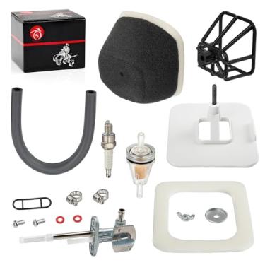 Imagem de Para Yamaha TTR125 TTR-125 2000-2024 Guia do kit de filtro de ar + válvula de combustível Petcock kit 5HP-14450-00-00