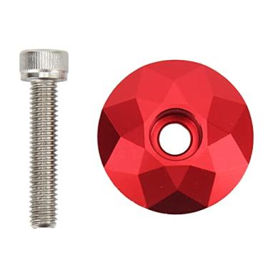 Imagem de Fayelume Tampa da haste da bicicleta, tampa superior da tampa do fone de ouvido, peças da tampa do garfo dianteiro da bicicleta de 31,8 mm/1,3 polegadas com parafuso para ciclismo