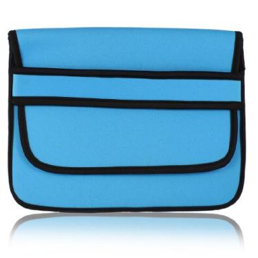 Imagem de Ruilogod 25,4 cm 25,7 cm 25,7 cm 25,9 cm azul preto neoprene notebook capa bolsa bolsa bolsa