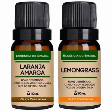 Imagem de Kit 2 Óleos Essenciais 10Ml - Laranja Amarga + Lemongrass - Essencia B