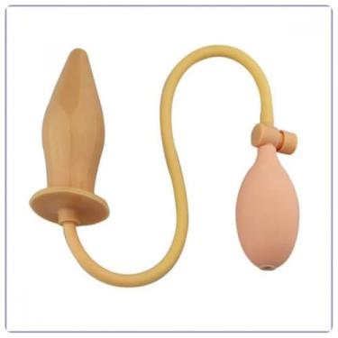 Imagem de Plug Anal Inflável Válvula Pressão Expansível 3.5-5cm Treinamento Plug Dilatador PL002 (PRETO)