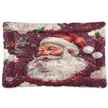 Imagem de SEHANY Cama de Natal para cães e gatos com fundo antiderrapante, cama de canil, colchão macio para animais de estimação, lavável, para cães pequenos, médios e grandes, gatos, 91 x 61 cm
