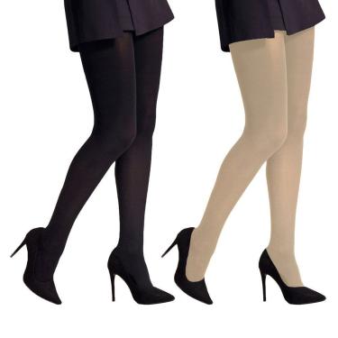 Imagem de Kit 2 Meias-Calças Selene Opaca Fio 40 Feminino