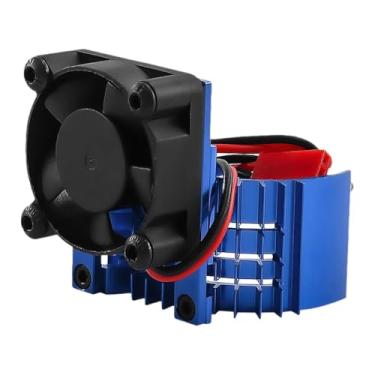 Imagem de Dynwave Ventilador de resfriamento para carro RC, dissipador de calor em liga de alumínio, de dissipação de calor para motor de 13000 RPM para carros, Azul