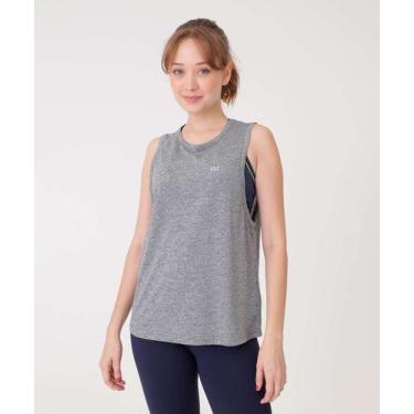 Imagem de Blusa Regata Feminina Fitness Mescla Marisa-05000, Cinza, M