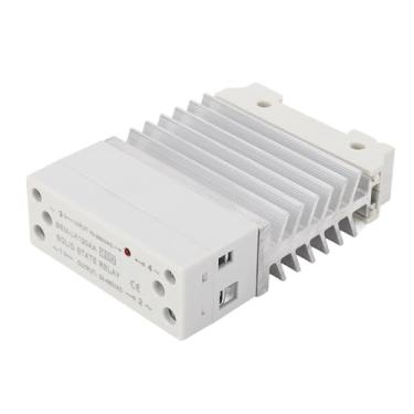 Imagem de Hyuduo Relé de Estado Sólido Com Dissipador de Calor 120A Módulo SSR Controle AC Montagem Em Trilho Monofásico para Automação Industrial