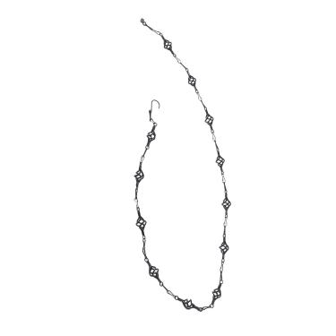 Imagem de Zerodis Corrente de Chuva de Ferro Forjado Correntes de Chuva de Metal para Calha de Substituição Coletor de água Ao Ar Livre Decoração de Jardim para Pátio Quintal de de Ferro Forjado Calha de