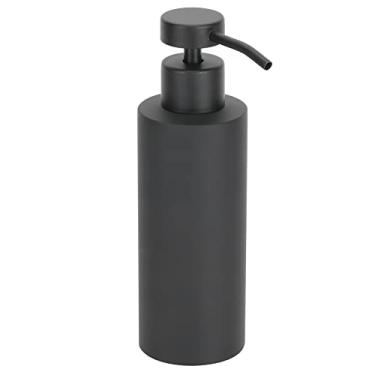 Imagem de ZAWELIYO Dispensador de Sabão Preto de Aço Inoxidável, Dispensador Manual Durável de Prensa Líquida para Cozinha, Banheiro, Aço Inoxidável 304, Capacidade de 200ml