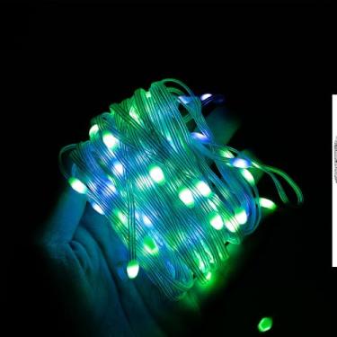 Imagem de Pisca Pisca LED RGB 10 Metros 100 Lâmpadas, Controle por App USB, 9 Modos de Luz, Decoração Natal