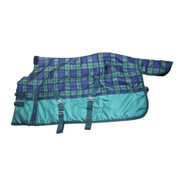 Imagem de harayaa Manta de inverno para cavalos, a rasgos, quente, respirável e impermeável, fácil de instalar. Ideal para proteger a barriga dos cavalos, 100cm