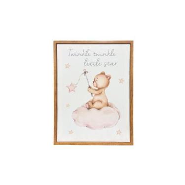 Imagem de Quadro Decorativo Laço Bebê 40x30 cm - LACO BEBE, 30X40, URSO PESCADOR