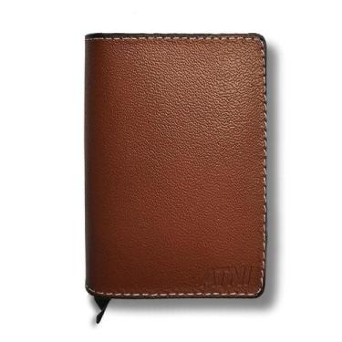 Imagem de Carteira Masculina de Couro Minimalista Luxo- Terrano