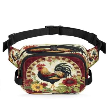 Imagem de Pochete retrô da bandeira da América para mulheres e homens com alça ajustável, bolsa transversal, bolsa de peito, bolsas de bumbum, bolsa de estilingue, Cor 20