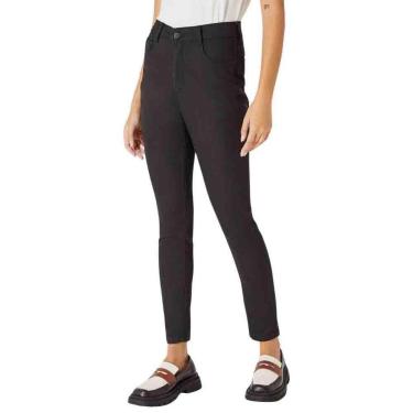 Imagem de Calça Jeans Hering Feminina Skinny Cintura Média Preta-Feminino