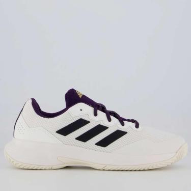 Imagem de Tênis Adidas Gamecourt 2 II Branco e Preto-Masculino