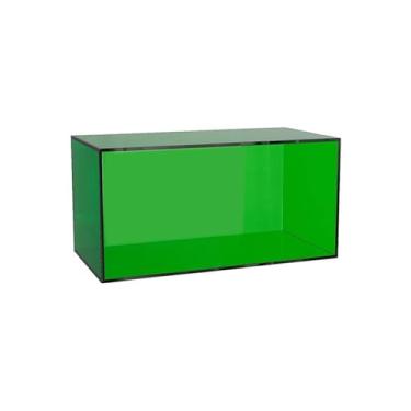 Imagem de Suporte para armazenamento de CDs Suporte para discos de vinil, expositor CDs em acrílico, estante para livros e revistas(Green)