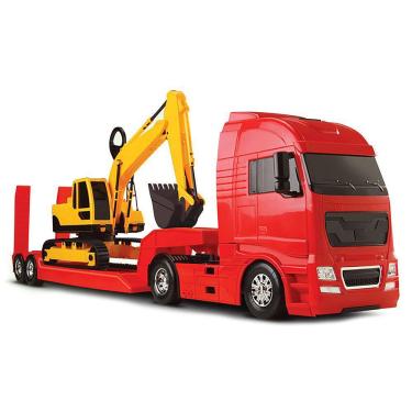 Imagem de Caminhão com Carreta - Diamond Truck Escavadeira - Workers - Roma