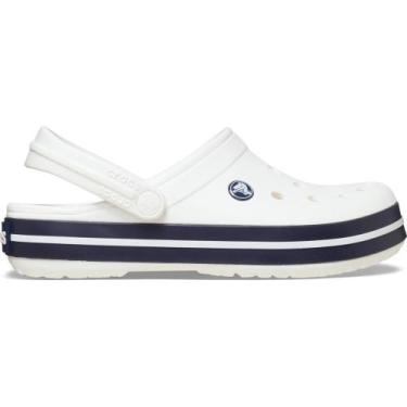 Imagem de Sandália Crocs Crocband White/White/Navy, 41, White, White, Navy