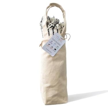 Imagem de Taste of Trends Toalha peshtemal turca ecológica 100% algodão cru - Fouta leve para praia, banho, piscina, sauna, academia - creme natural, inclui bolsa de presente de gabardina