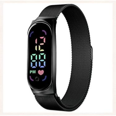 Imagem de Relógio Feminino Esportivo Digital Pulseira Ajustável Imã - Zenah, Pre