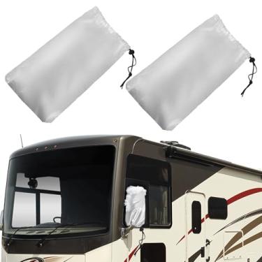 Imagem de Federedevo Capas de espelho isoladas à prova de inverno para motorhomes Classe A - Proteção solar à prova d'água contra geada